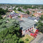 Drone image of fire station