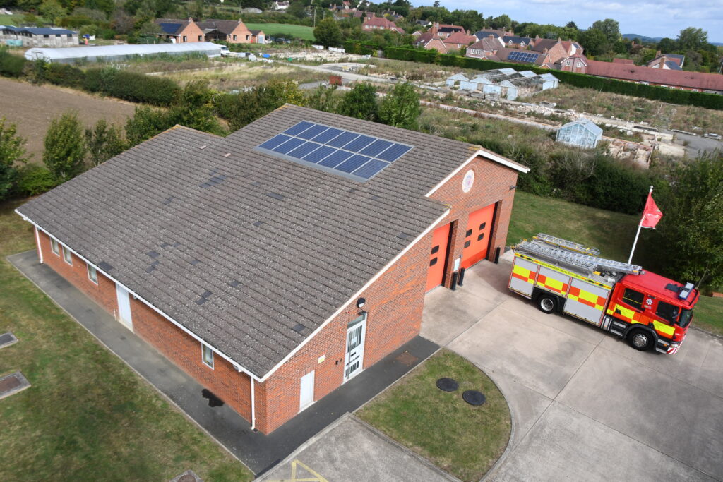 Fire station taken from drone