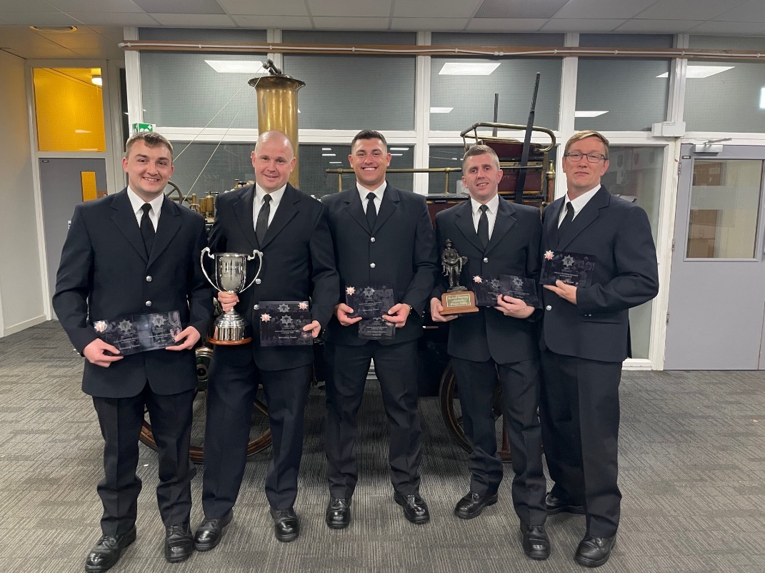 HWFRS team achieve Best Overall team and awards in all other categories at Fire Service National BA Challenge