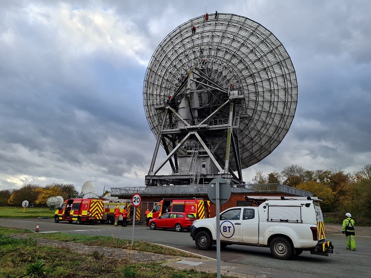 Satellite dish rescue exercise was rare opportunity