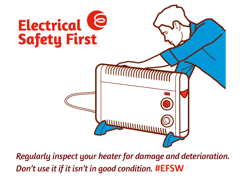 Take extra care when using heating appliances