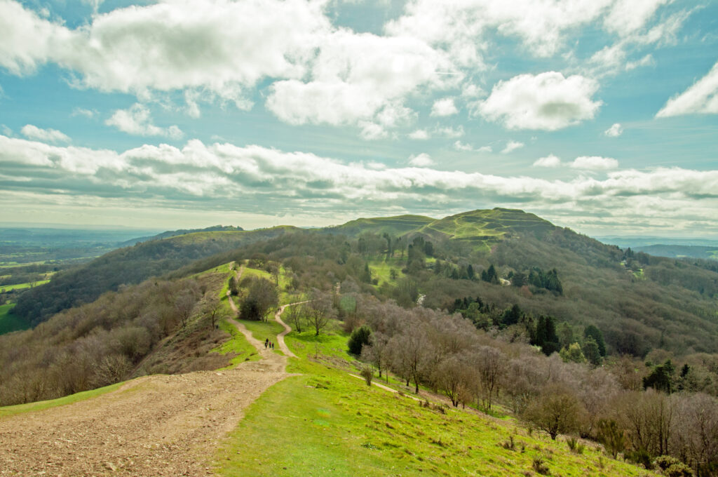 Malvern hills in the daylight